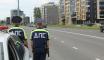Наряд ДПС на городской улице
