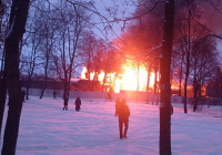 сгорело историческое здание