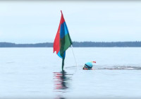 заплыв с флагом