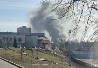 горит судостроительный завод