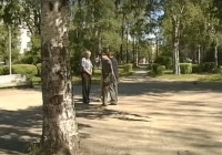 люди в сквере