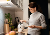 женщина и чай