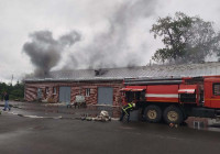 возгорание мастерской РЖД в Сортавала