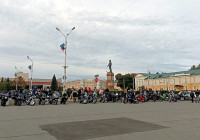 Байкеры на площади Кирова