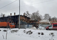 дом горного начальника после пожара