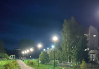 Фонари на улице в Эссойле