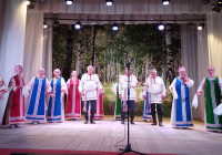 Выступление артистов на сцене ДК