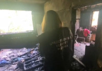 Место страшного пожара