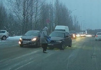 сбитая женщина