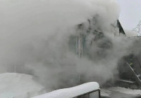 Пожар в Медвежьегорске