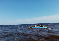 Туристы на Белом море