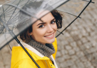 Девушка осенью