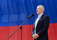 Парфенчиков на митинге