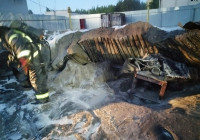 сгоревшая мини-азс