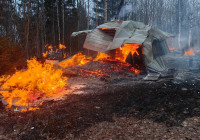пожар в Прионежье