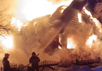 Пожар в Рыбреке