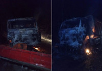 КамАЗ после пожара