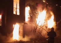 Пожар в Суоярви