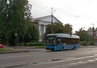 Троллейбус в городе