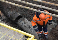 внутри котлована Водоканал