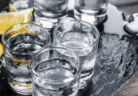 Водка на столе