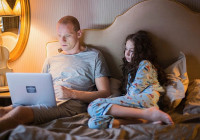 папа с дочкой