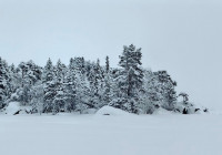 Зима на озере