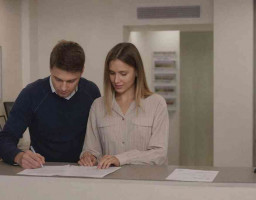 молодые люди в банке