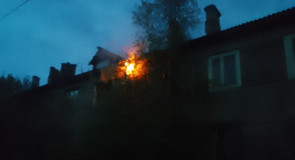 Пожар в Суоярви