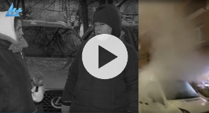 Дым в центре Петрозаводска