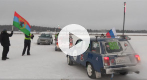 Гонки на льду в Карелии