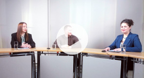 Мизинкова и Романов в студии