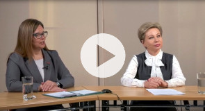 Лариса Подсадник и Татьяна Тишкова в студии