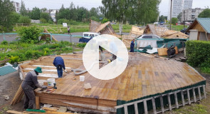 Шатровый храм перевезли с Ключевой на Древлянку