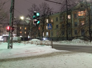 зимняя улица вечером