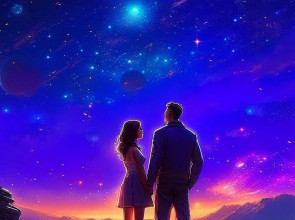 парочка под звездным небом