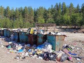 Площадка для сбора отходов в Шалговаара