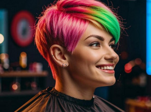 девушка в парикмахерской