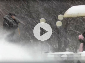 Снег идет в Петрозаводске