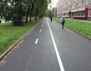 отремонтированный тротуар