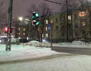 зимняя улица вечером