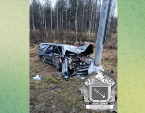 ДТП со столбом