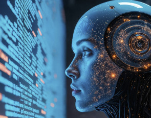 Робот смотрит на экран