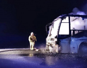 Пожар в автобусе