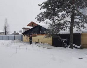 Пожар в Муезерском