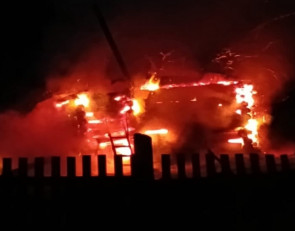 Пожар в Лоухском районе