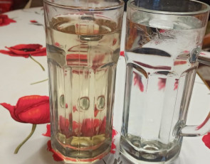 Белая и желтая вода в Кеми