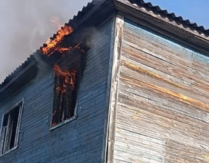 Пожар в Беломорске