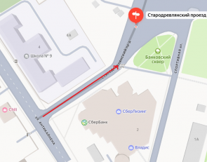 схема движения в Петрозаводске