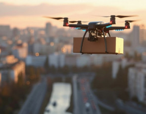 Дрон в небе